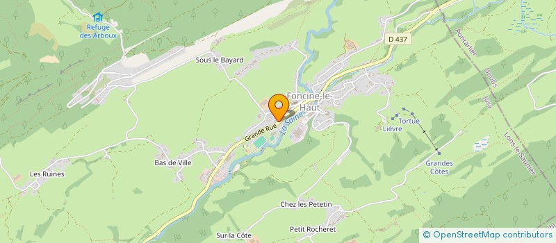 localisation de l'entreprise MADAME VALERIE MICHAUD  FONCINE-LE-HAUT