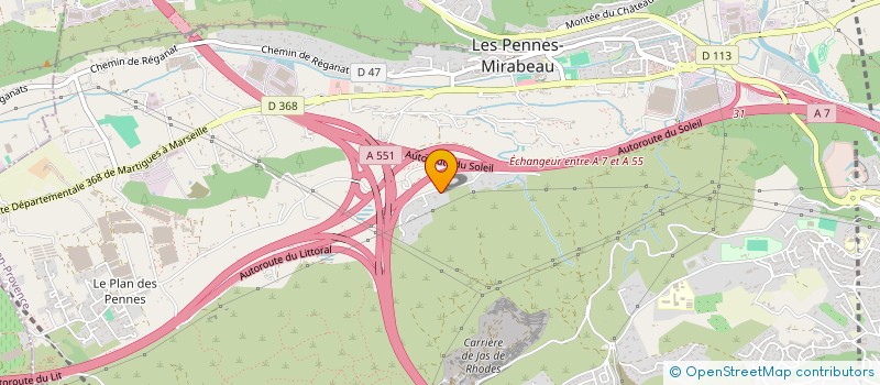 localisation de l'entreprise MADAME VALERIE MICHELI à LES PENNES-MIRABEAU