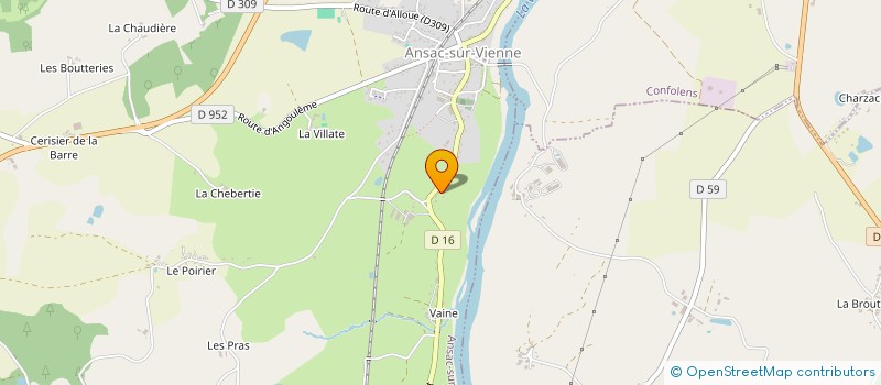 localisation de l'entreprise MADAME VALERIE MIGNOT à ANSAC-SUR-VIENNE