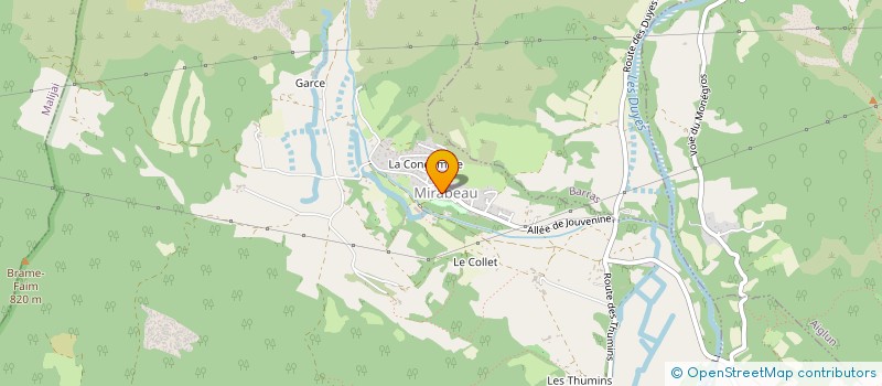 localisation de l'entreprise MADAME VALERIE MIGUERES  MIRABEAU