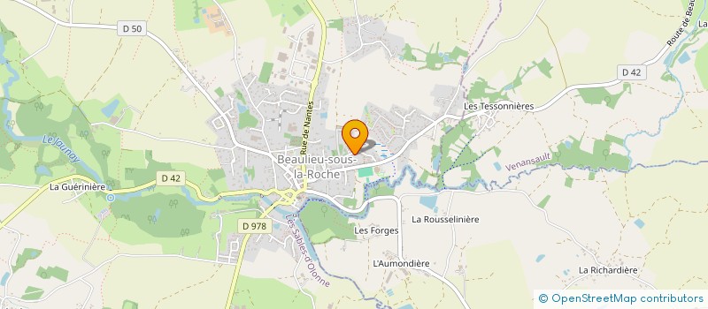 localisation de l'entreprise MADAME VALERIE MILET à BEAULIEU-SOUS-LA-ROCHE