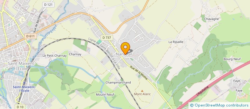 localisation de l'entreprise MADAME VALERIE MILHARO  NANTEUIL