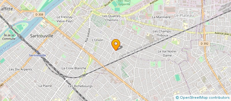 localisation de l'entreprise MADAME VALERIE MILLER  SARTROUVILLE