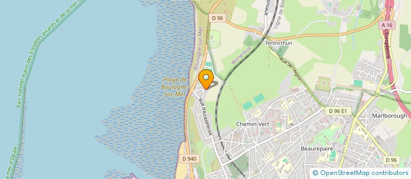 localisation de l'entreprise MADAME VALERIE MINART  BOULOGNE-SUR-MER