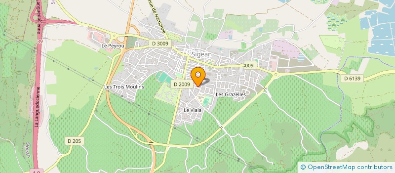 localisation de l'entreprise MADAME VALERIE MIQUEL  SIGEAN