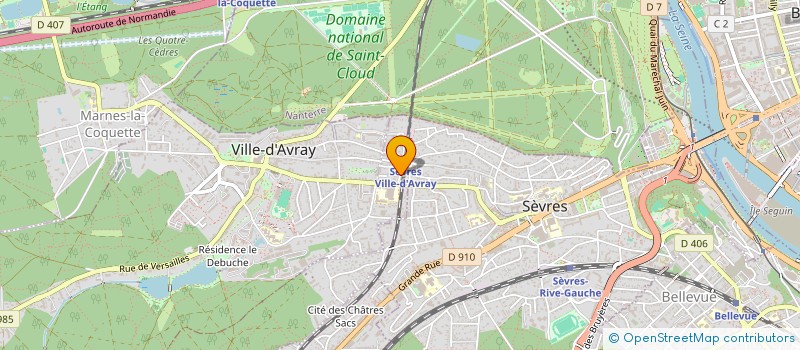 localisation de l'entreprise MADAME VALERIE MIQUEL à SEVRES