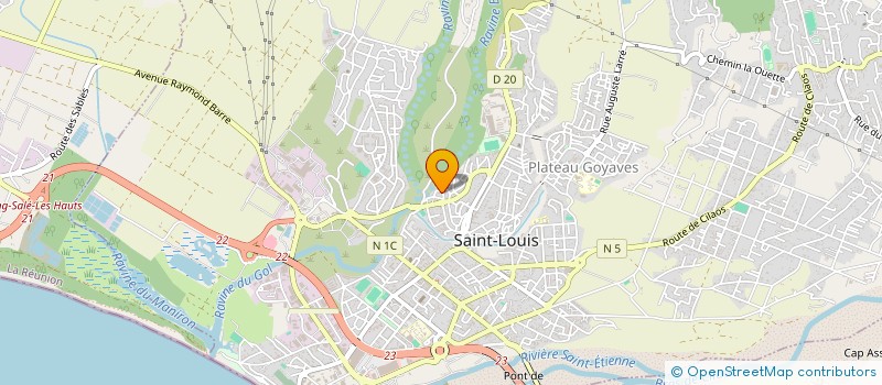 localisation de l'entreprise MADAME VALERIE MIRET à SAINT-LOUIS