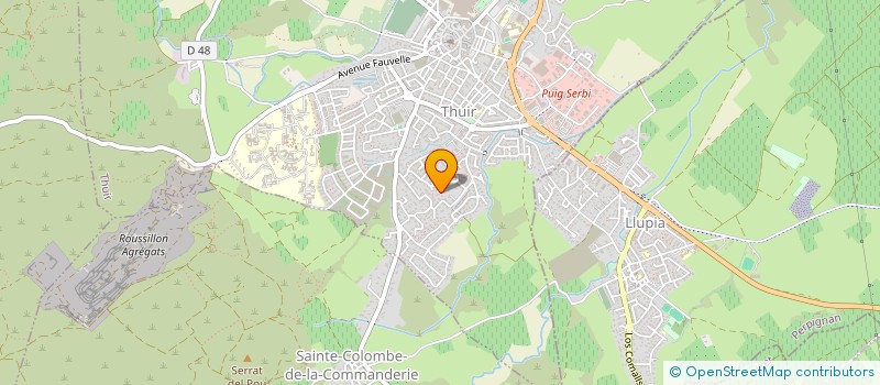 localisation de l'entreprise MADAME VALERIE MODAT  THUIR