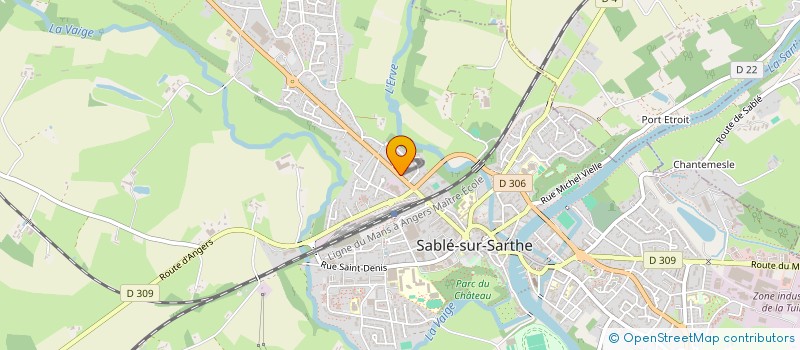 localisation de l'entreprise MADAME VALERIE MONCEAU  SABLE-SUR-SARTHE