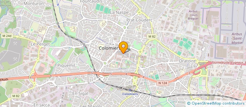localisation de l'entreprise MADAME VALERIE MONITOR à COLOMIERS