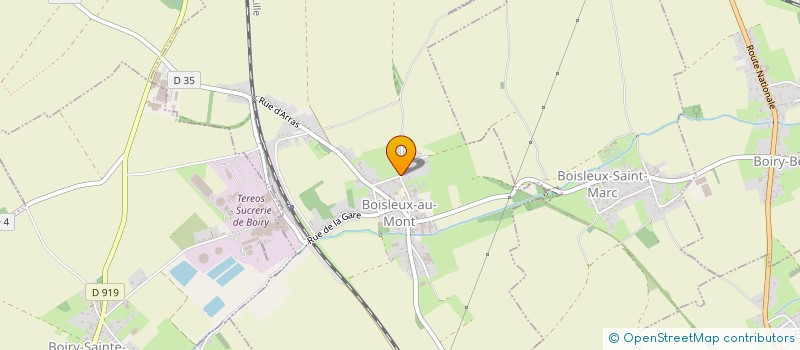 localisation de l'entreprise MADAME VALERIE MONNIER  BOIRY-SAINT-MARTIN