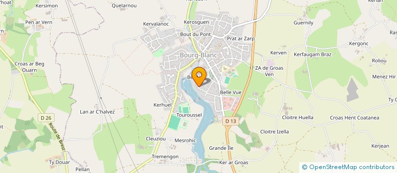 localisation de l'entreprise MADAME VALERIE MORAN  BOURG-BLANC