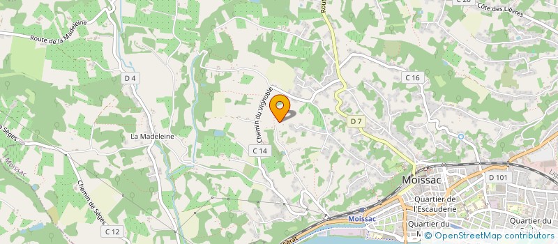 localisation de l'entreprise MADAME VALERIE MOREAU  MOISSAC