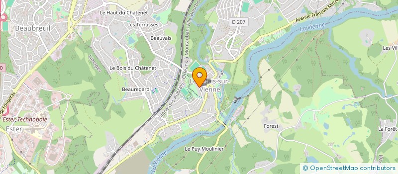 localisation de l'entreprise MADAME VALERIE MOREAU à LE PALAIS-SUR-VIENNE