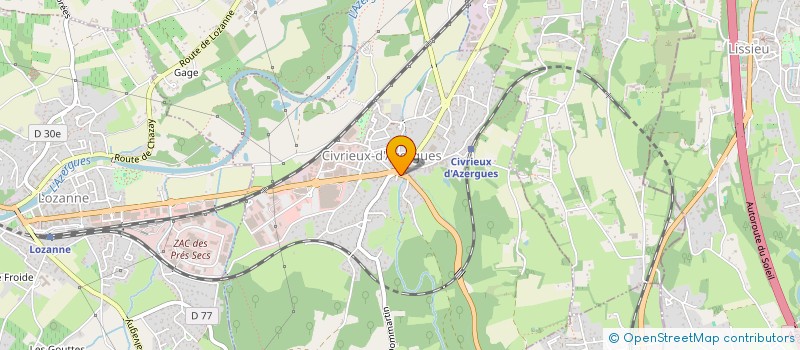 localisation de l'entreprise MADAME VALERIE MOREL  CIVRIEUX-D'AZERGUES