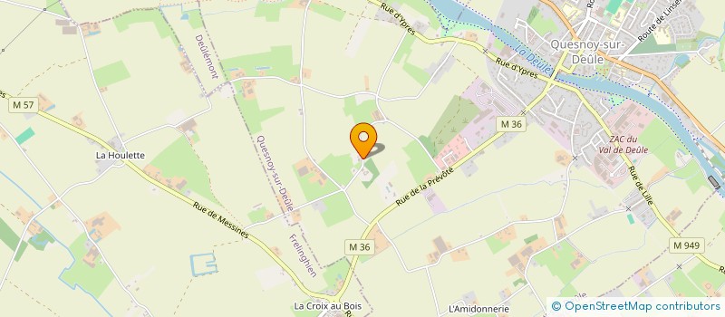 localisation de l'entreprise MADAME VALERIE MOREL  QUESNOY-SUR-DEULE