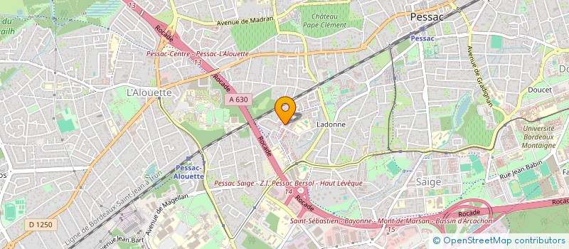 localisation de l'entreprise MADAME VALERIE MORELLO  PESSAC