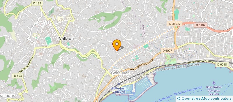 localisation de l'entreprise MADAME VALERIE MORETTO  VALLAURIS