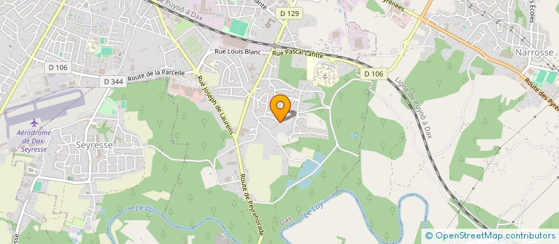 localisation de l'entreprise MADAME VALERIE MORLAES  DAX