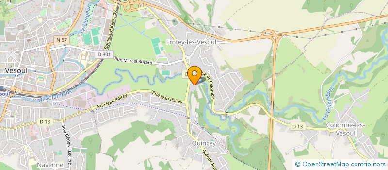 localisation de l'entreprise MADAME VALERIE MORLOT  QUINCEY