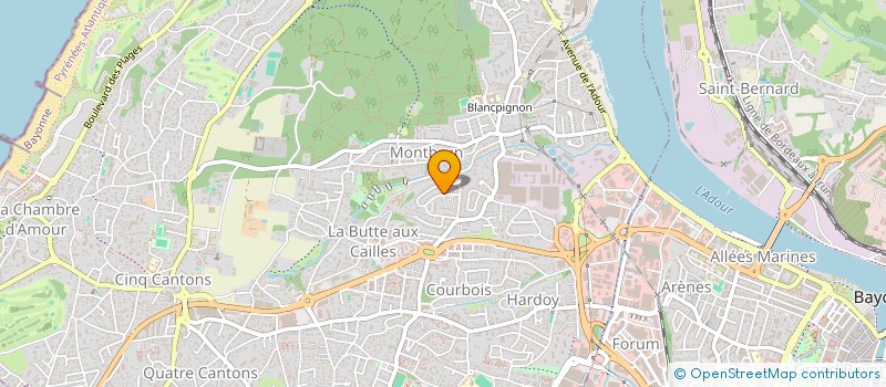 localisation de l'entreprise MADAME VALERIE MOTTI  ANGLET