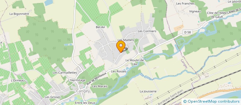 localisation de l'entreprise MADAME VALERIE MOULIN  CANGEY