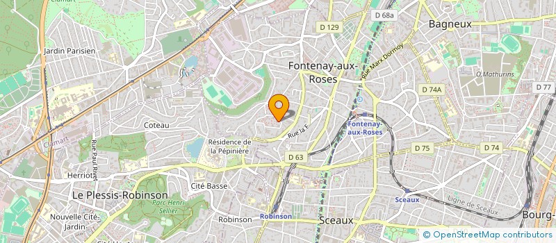 localisation de l'entreprise MADAME VALERIE MOULIN à FONTENAY-AUX-ROSES