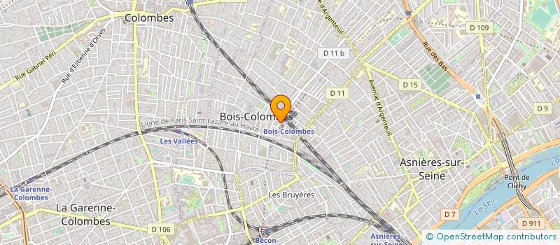 localisation de l'entreprise MADAME VALERIE MOULIN à BOIS-COLOMBES