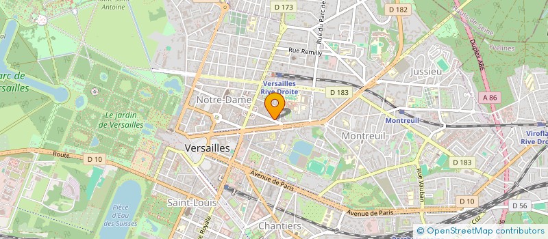 localisation de l'entreprise MADAME VALERIE MOURAUX à VERSAILLES