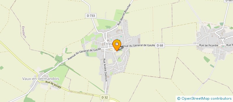 localisation de l'entreprise MADAME VALERIE MOURET  ETREILLERS