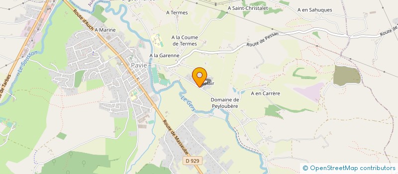 localisation de l'entreprise MADAME VALERIE MOURROUX  PAVIE