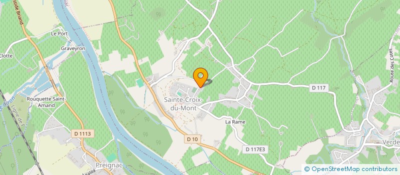 localisation de l'entreprise MADAME VALERIE MOUSSIE  SAINTE-CROIX-DU-MONT