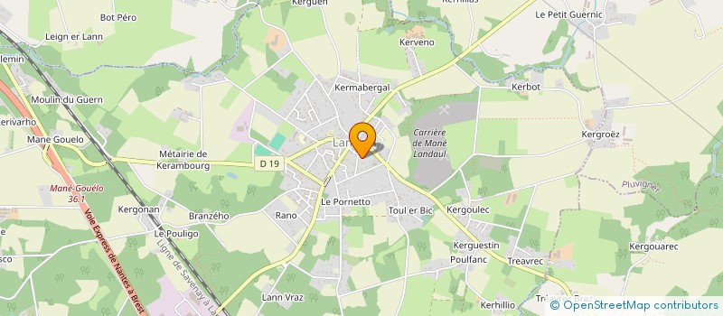 localisation de l'entreprise MADAME VALERIE MOYSAN  LANDAUL