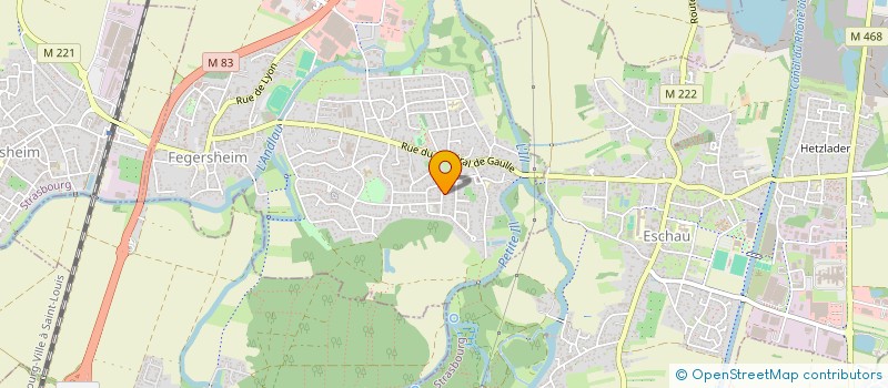 localisation de l'entreprise MADAME VALERIE MULLER  FEGERSHEIM