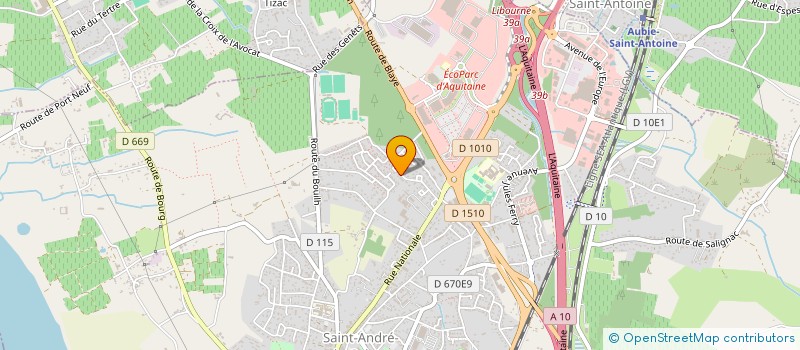 localisation de l'entreprise MADAME VALERIE NAUDION  SAINT-ANDRE-DE-CUBZAC