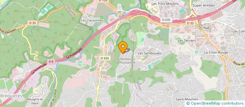 localisation de l'entreprise MADAME VALERIE NAVARRE  VALLAURIS