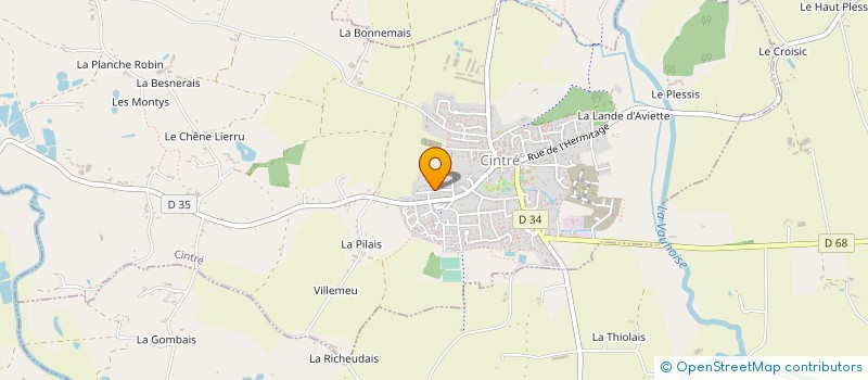 localisation de l'entreprise MADAME VALERIE NEDELLEC  CINTRE