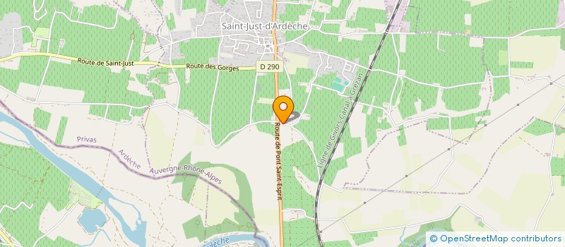 localisation de l'entreprise MADAME VALERIE NELAUPE  SAINT-JUST-D'ARDECHE