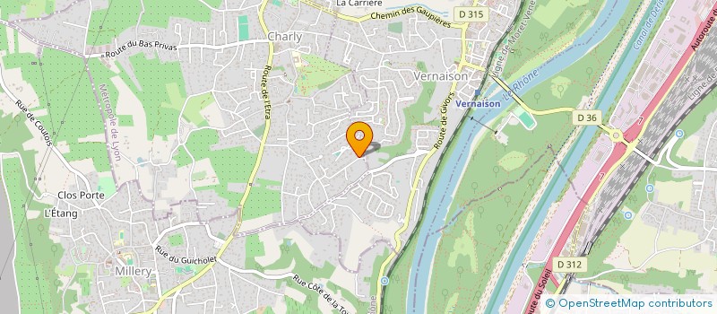 localisation de l'entreprise MADAME VALERIE NEUVILLE  CHARLY