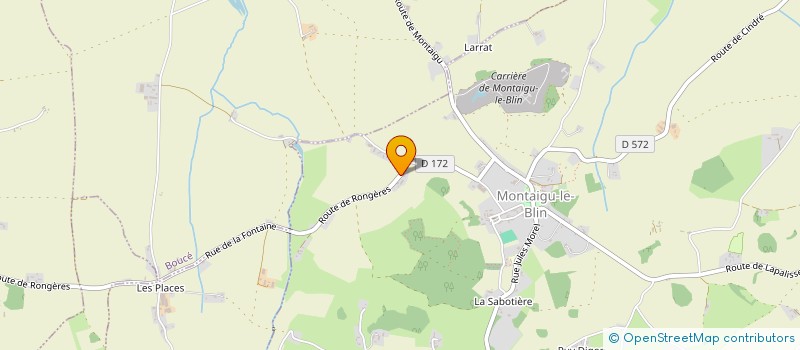 localisation de l'entreprise MADAME VALERIE NEVEU  MONTAIGU-LE-BLIN