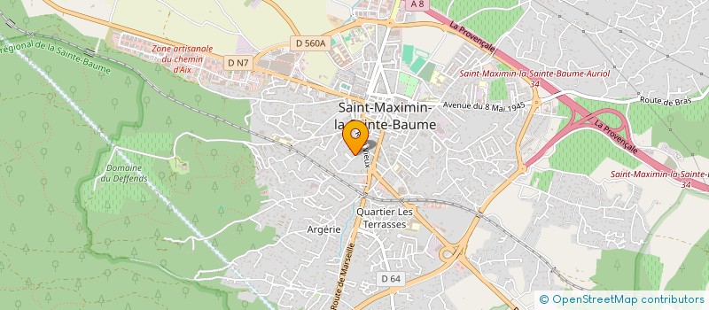 localisation de l'entreprise MADAME VALERIE NICOLAS à SAINT-MAXIMIN-LA-SAINTE-BAUME