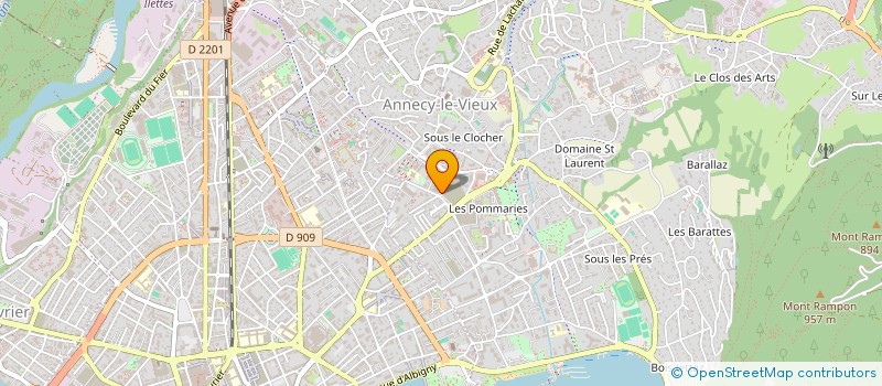 localisation de l'entreprise MADAME VALERIE NITARD à ANNECY