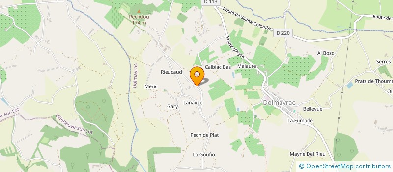 localisation de l'entreprise MADAME VALERIE NOEL  DOLMAYRAC