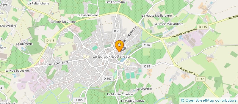 localisation de l'entreprise MADAME VALERIE NOIRET  LE LOROUX-BOTTEREAU