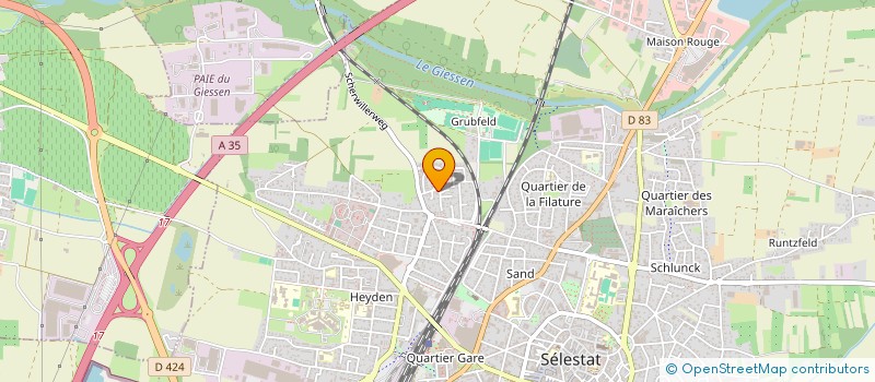 localisation de l'entreprise MADAME VALERIE OBRECHT  SELESTAT