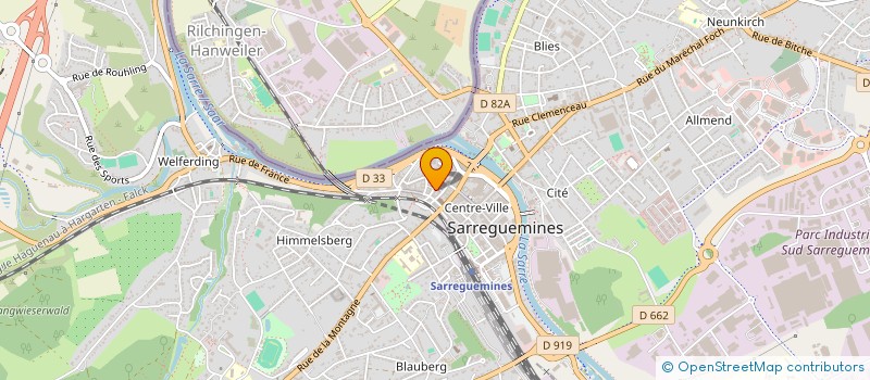 localisation de l'entreprise MADAME VALERIE OBRINGER  SARREGUEMINES