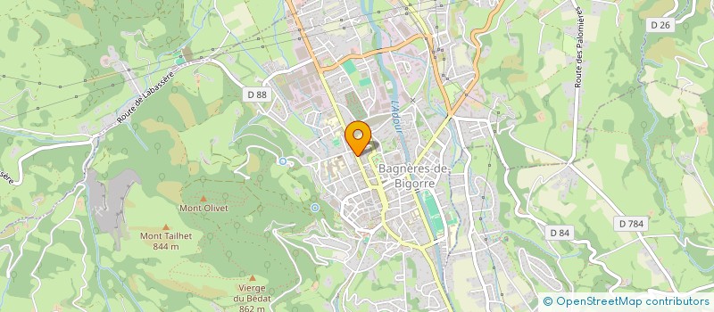 localisation de l'entreprise MADAME VALERIE OLIBET  BAGNERES-DE-BIGORRE