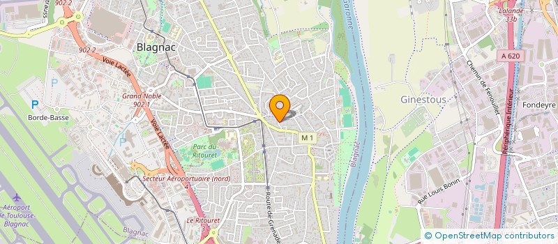 localisation de l'entreprise MADAME VALERIE ORCEL  BLAGNAC