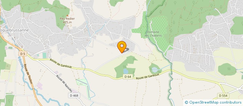 localisation de l'entreprise MADAME VALERIE ORTET  LA ROQUEBRUSSANNE