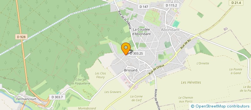 localisation de l'entreprise MADAME VALERIE ORTOLAN à ABONDANT